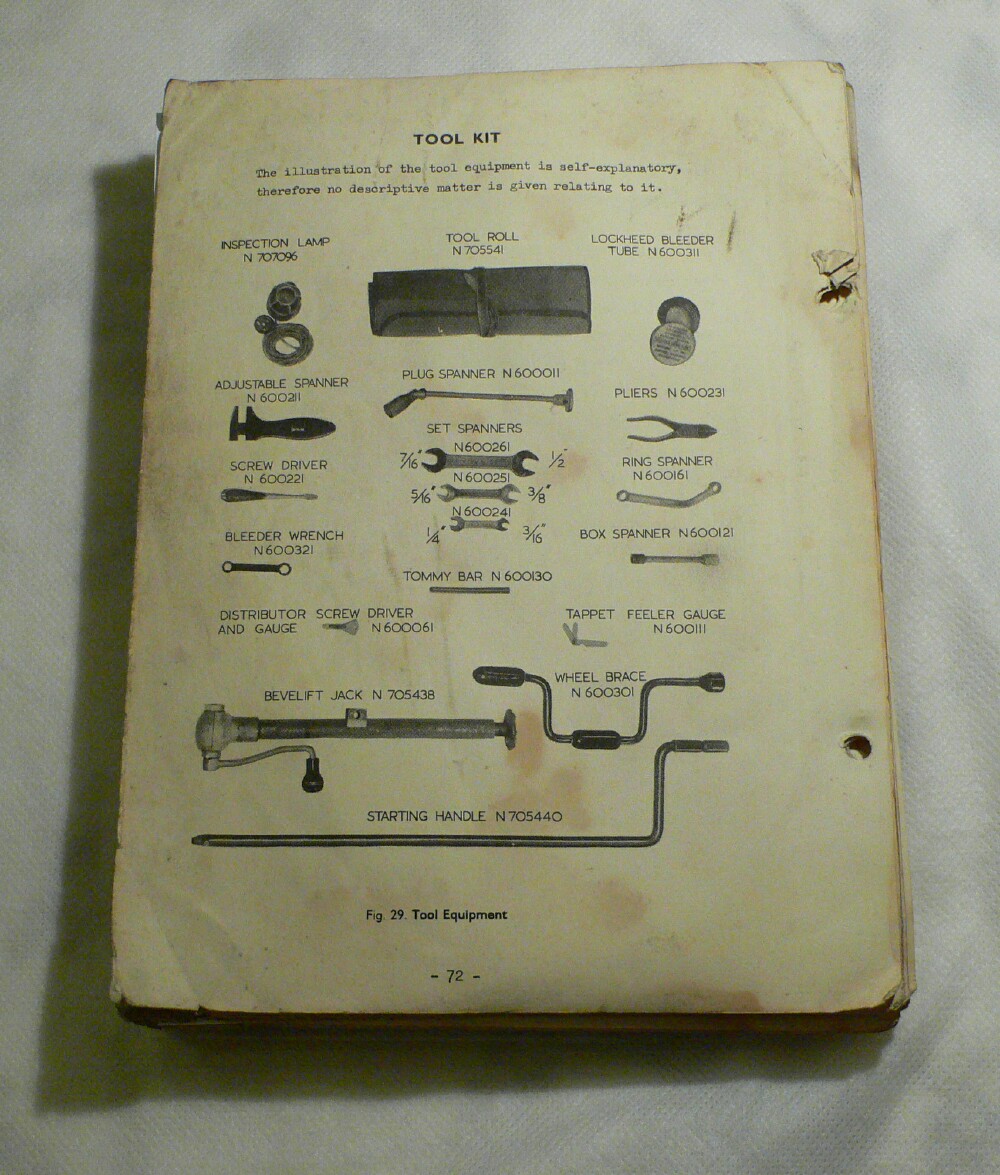 The restoration of the Instruction Manual  of a Bristol 401 