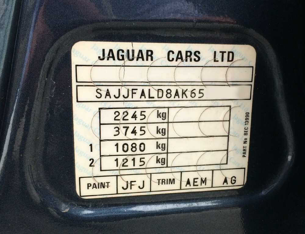 Jaguar XJ40-XJ6 (1992)