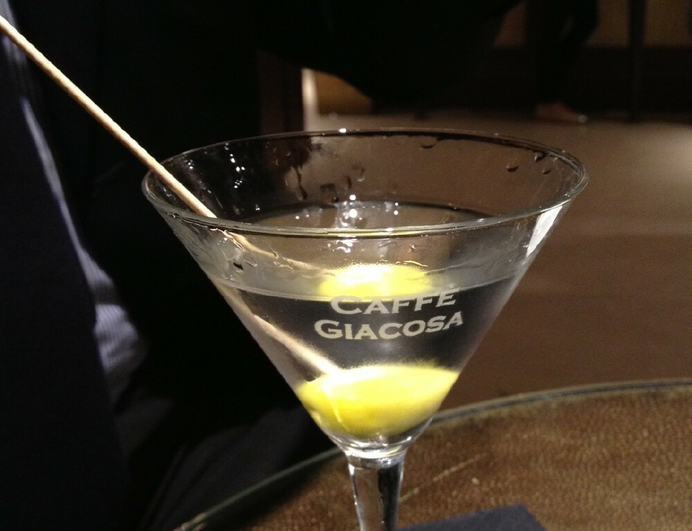 Martini cocktail Giacosa Firenze