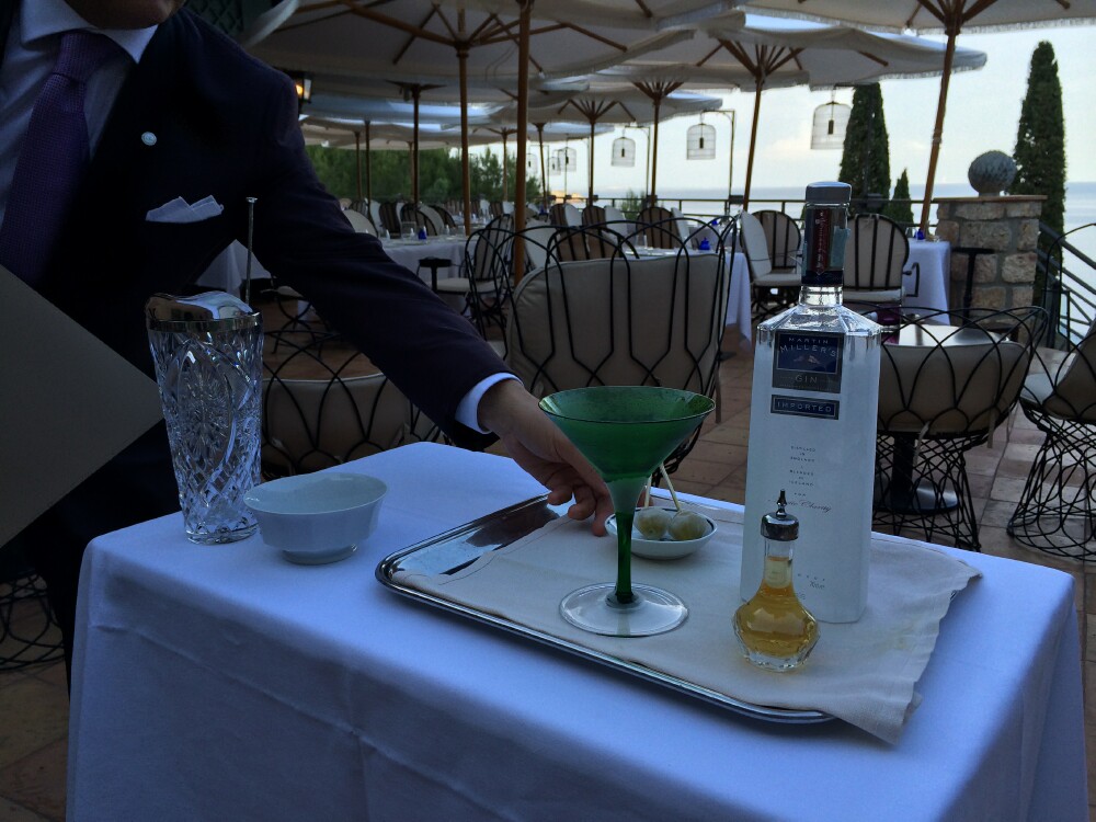Martini cocktail at the Pellicano, Argentario