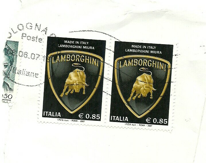 Lamborghini Post stamp