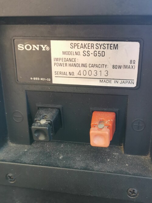 Sony_SS-G5D Speakers