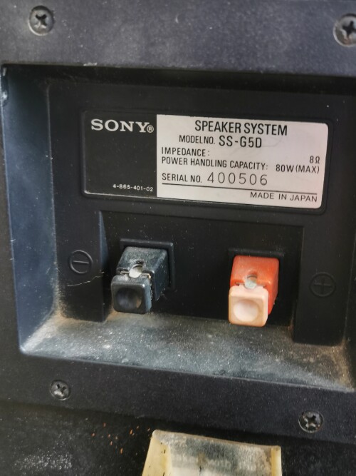 Sony_SS-G5D Speakers