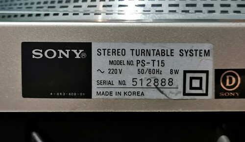 Sony PS-T15