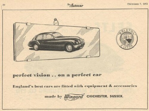 Bristol 401 and 403 Ads 1950-1953