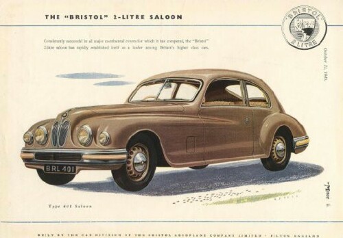 Bristol 401 and 403 Ads 1950-1953
