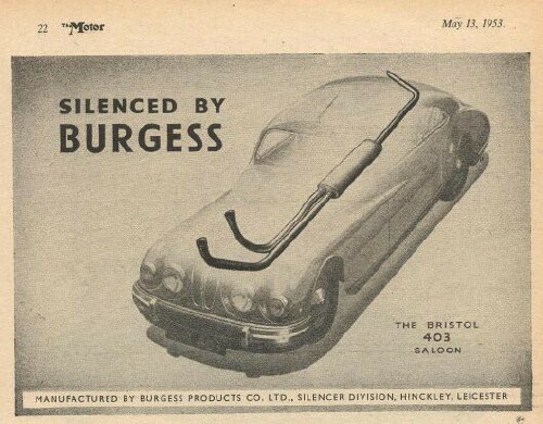 Bristol 401 and 403 Ads 1950-1953