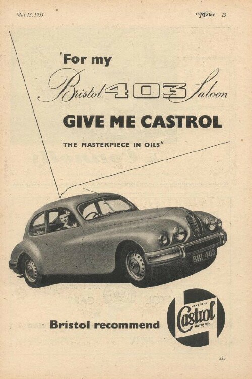 Bristol 401 and 403 Ads 1950-1953