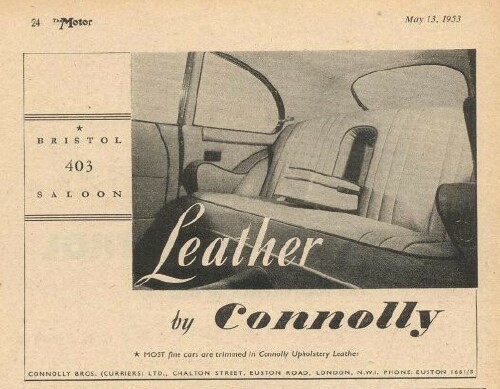 Bristol 401 and 403 Ads 1950-1953