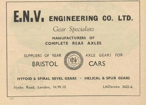 Bristol 401 and 403 Ads 1950-1953