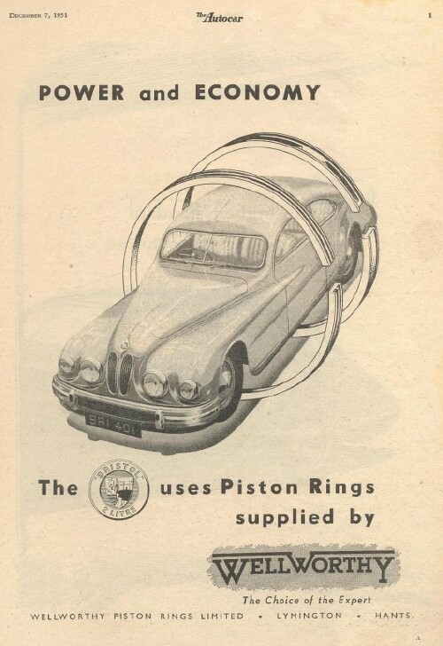 Bristol 401 and 403 Ads 1950-1953