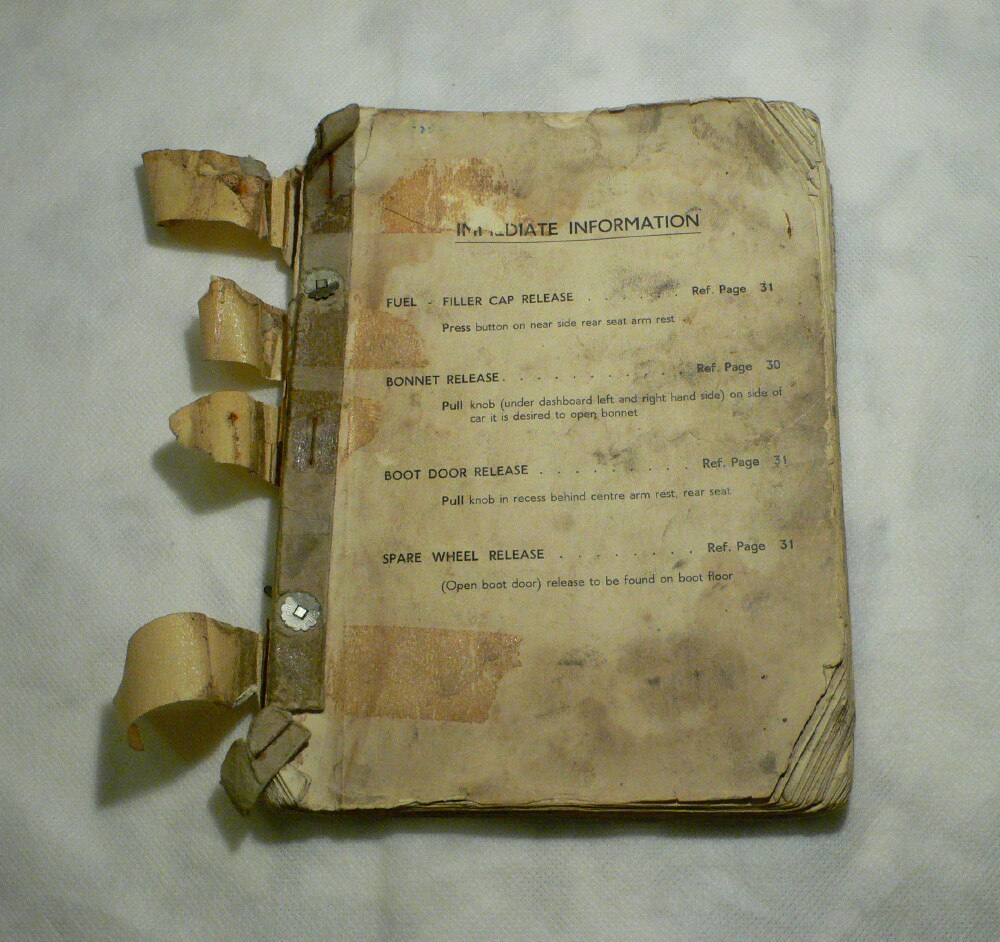 The restoration of the Instruction Manual of a Bristol 401