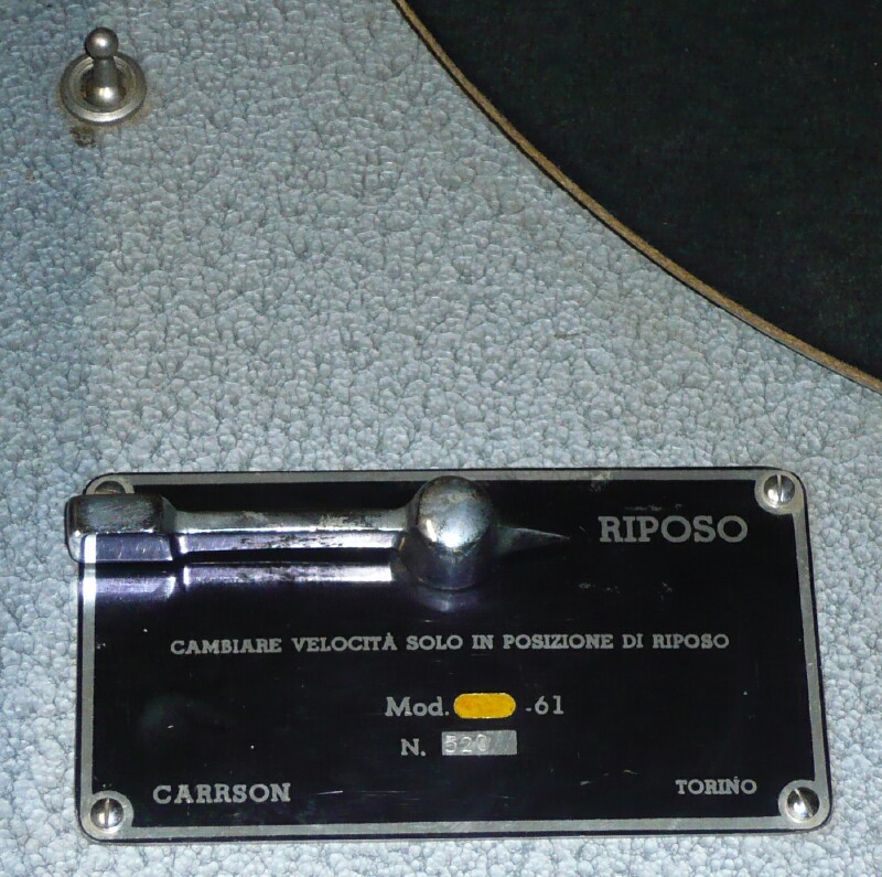 Carrson turntable- giradischi