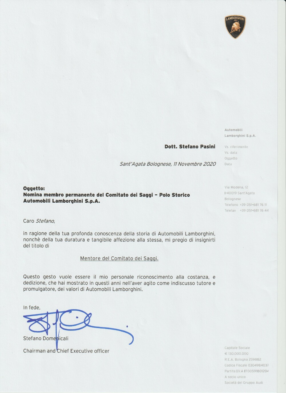 Comitato Dei Saggi 2020