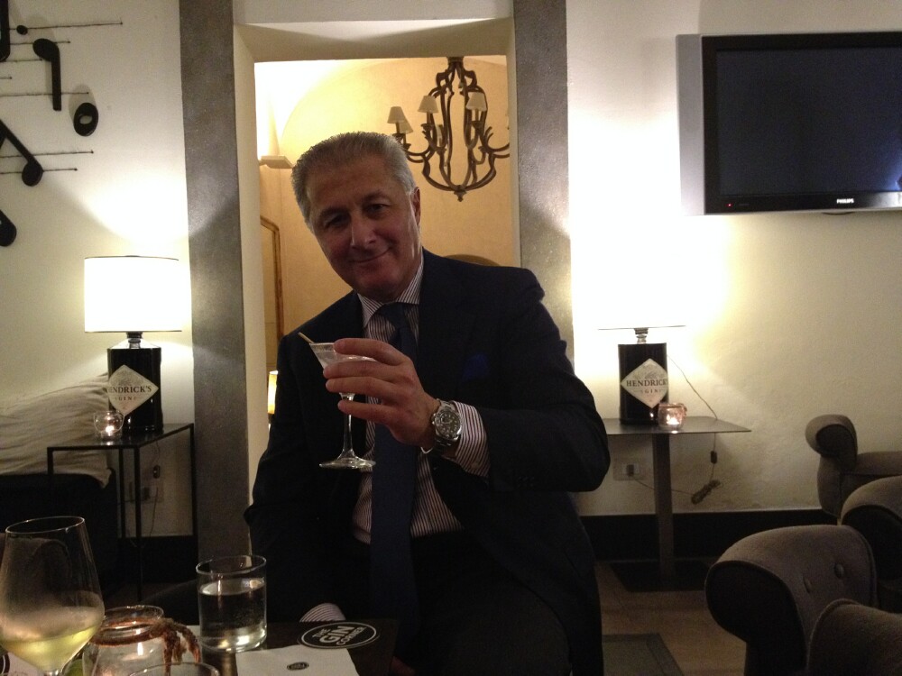 Martini at the Gin Corner, Hotel Adriano, Roma