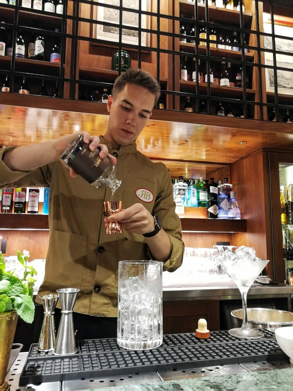 Martini cocktail at Regina Bistecca, Firenze