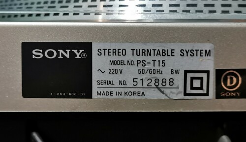 Sony PS-T15